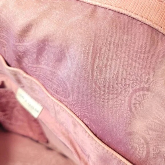 Vintage Lord & Taylor Reptile Pattern Leather Bag - Picture 13 of 15